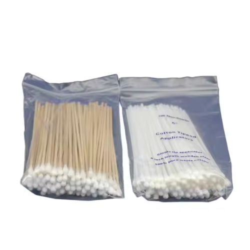 Non Sterile Plastic Applicator with Single Standard Cotton Tip