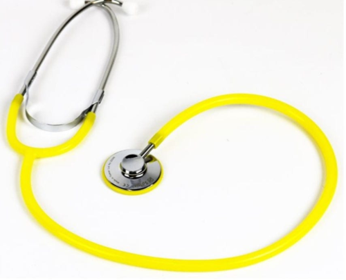 Single Head Stethoscope (silver chestpiece & colorful tubing+ colorful ring) - Image 3