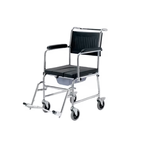 Steel Commode Wheel Chair - Image 3